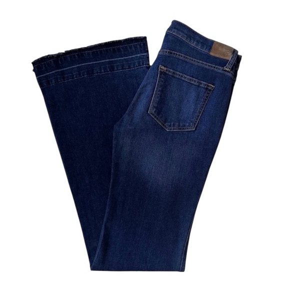 bebe Denim - BeBe Medium Wash Raw Hem Flare Jeans Size 28
